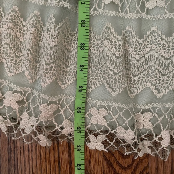 Light green boho/lace strapless dress (Medium) - Picture 7 of 7